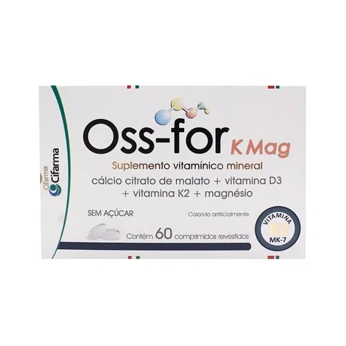 Oss-For K Mag caixa com 60 comprimidos revestidos